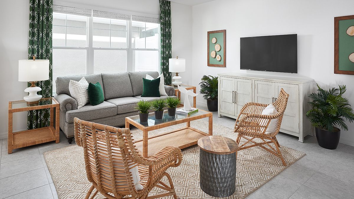 Jefferson Living Room. New Homes in Apopka, FL