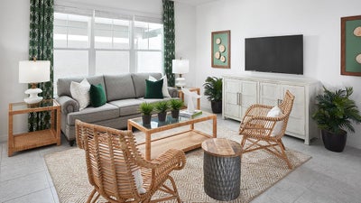 Jefferson Living Room. New Homes in Apopka, FL