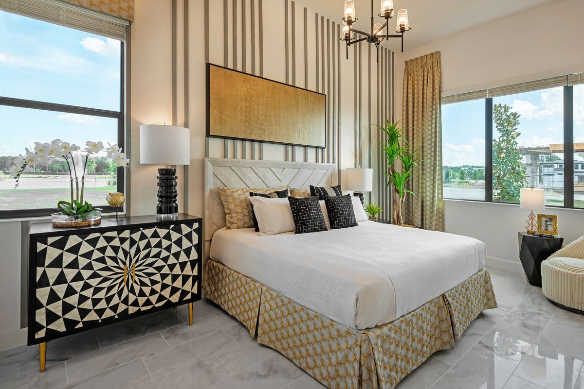 Waterfall Bedroom. Paradiso Grande Resort New Homes in Orlando, FL