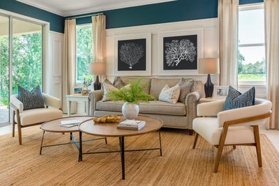 Hampton II Living Room. New Homes in Venice, FL