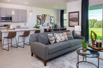 Evolve Grand Room. Tavares, FL New Homes