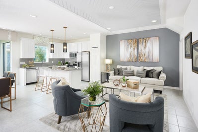 Washington Family Room. Liberty Station New Homes in Orange City, FL
