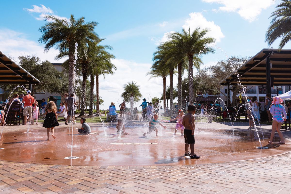 Splash Pad. Punta Gorda, FL New Homes