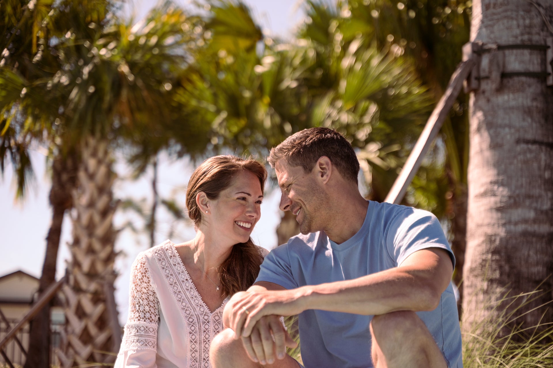 Two Rivers couple. Tamarack at Two Rivers New Homes in Zephyrhills, FL