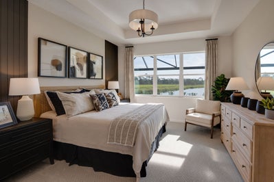 Hampton II Primary Bedroom. New Homes in Venice, FL