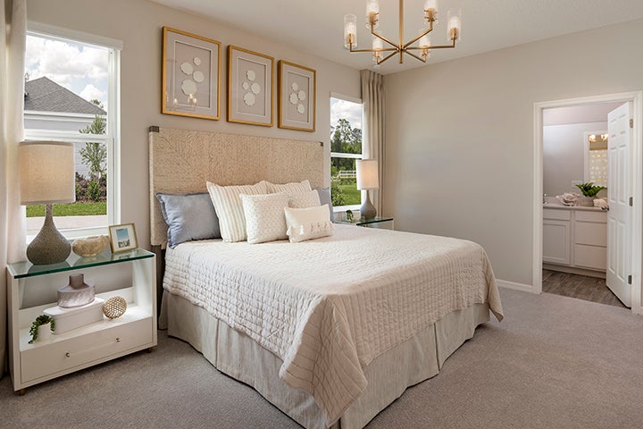 Prosper Primary Bedroom. Liberty Station Single Family New Homes in Orange City, FL