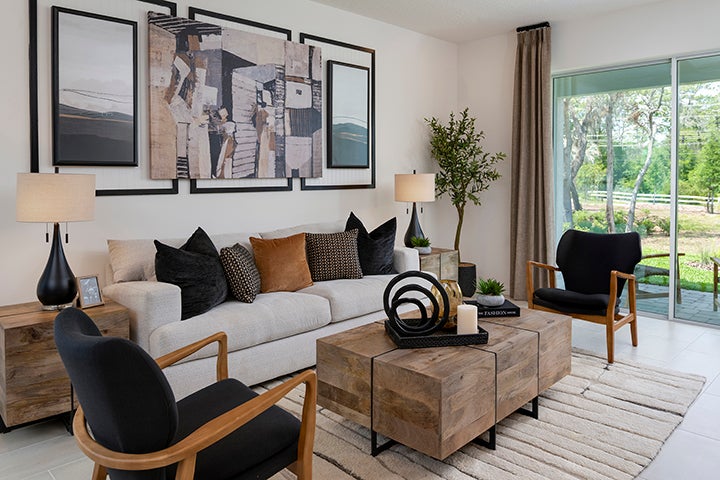 Spirit Living Room. New Homes in Orange City, FL