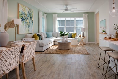 Adams Living Room. Townwalk at Babcock Ranch New Homes in Punta Gorda, FL