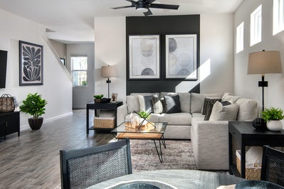 Tyler Living Room. The Residences at Emerson Park New Homes in Apopka, FL