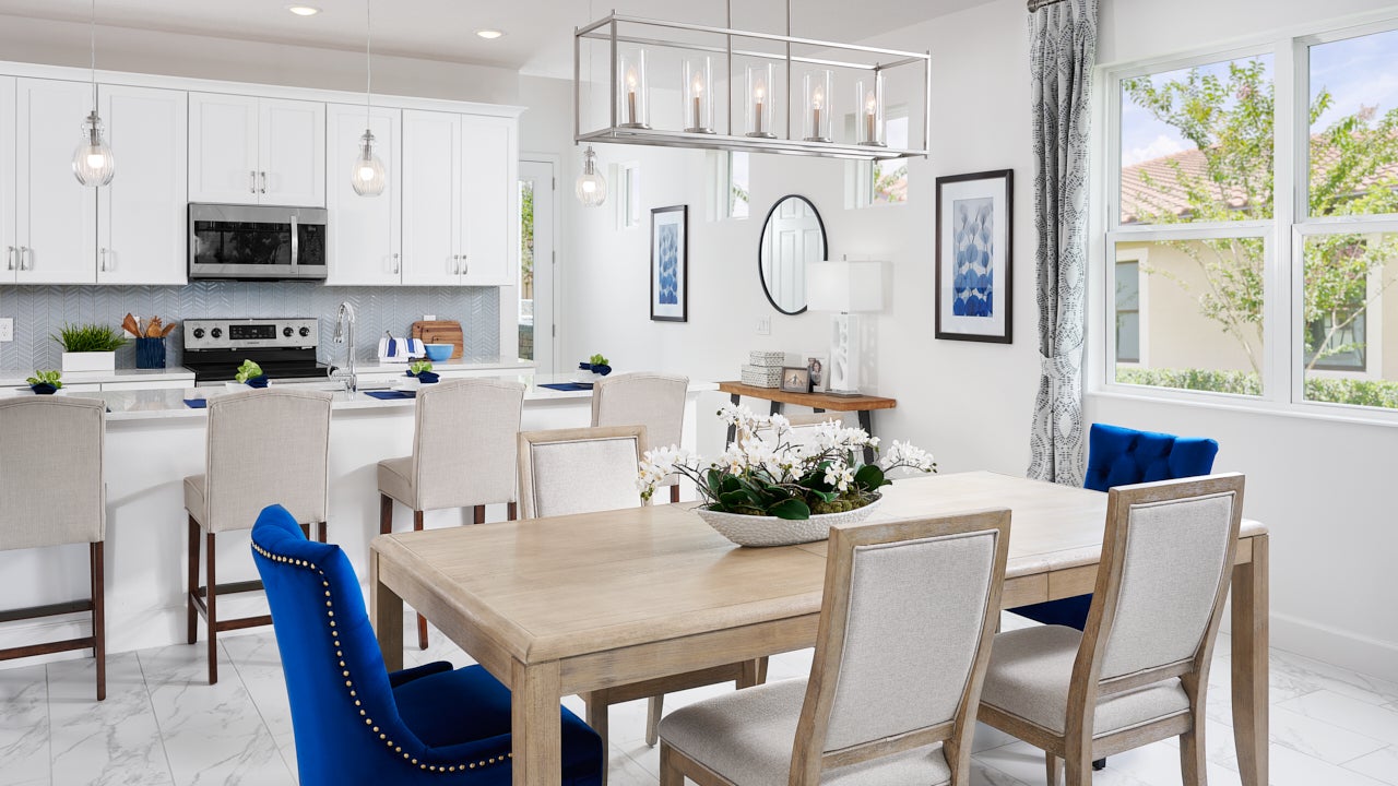 Atlantic Dining TerraLargo Villas. Leela Reserve Paired Villas New Homes in Tavares, FL