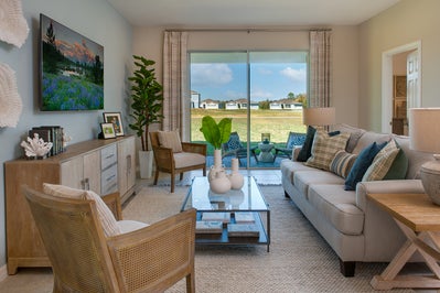Spirit Living Room. Liberty Station New Homes in Orange City, FL
