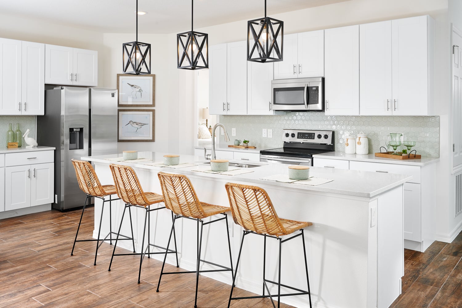 Kitchen. Leela Reserve Paired Villas New Homes in Tavares, FL