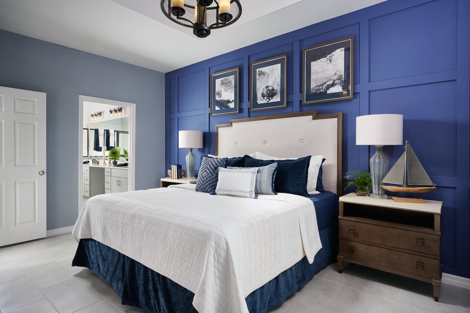 Primary Bedroom. Leela Reserve Paired Villas New Homes in Tavares, FL