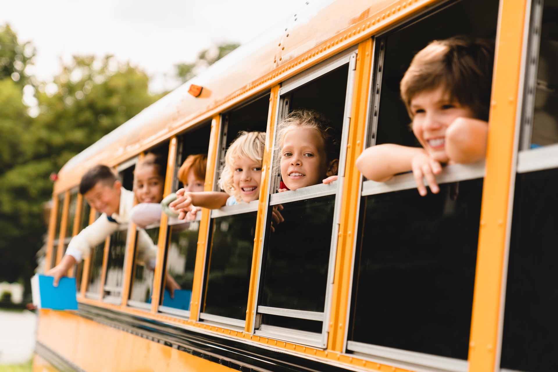 school bus kids. New Homes in Fruitland Park, FL