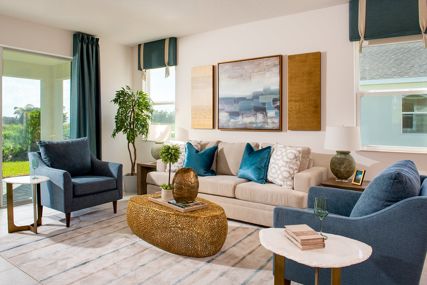 Hampton II Living Room. Wildwood, FL New Homes