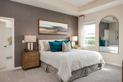 Twisted Oaks Hampton Bedroom. New Homes in Wildwood, FL