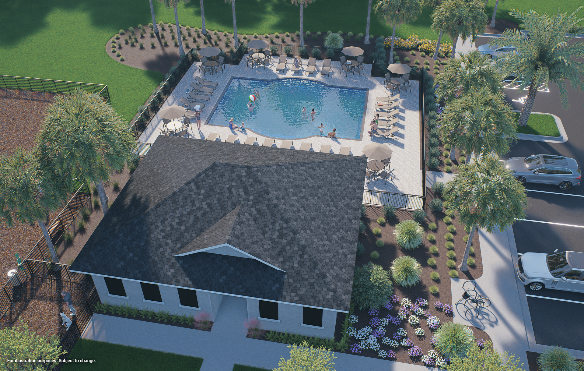 Community Pool & Dog Park. Apopka, FL New Homes