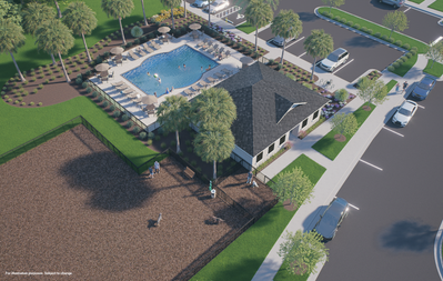 Community Dog Park & Pool. New Homes in Apopka, FL