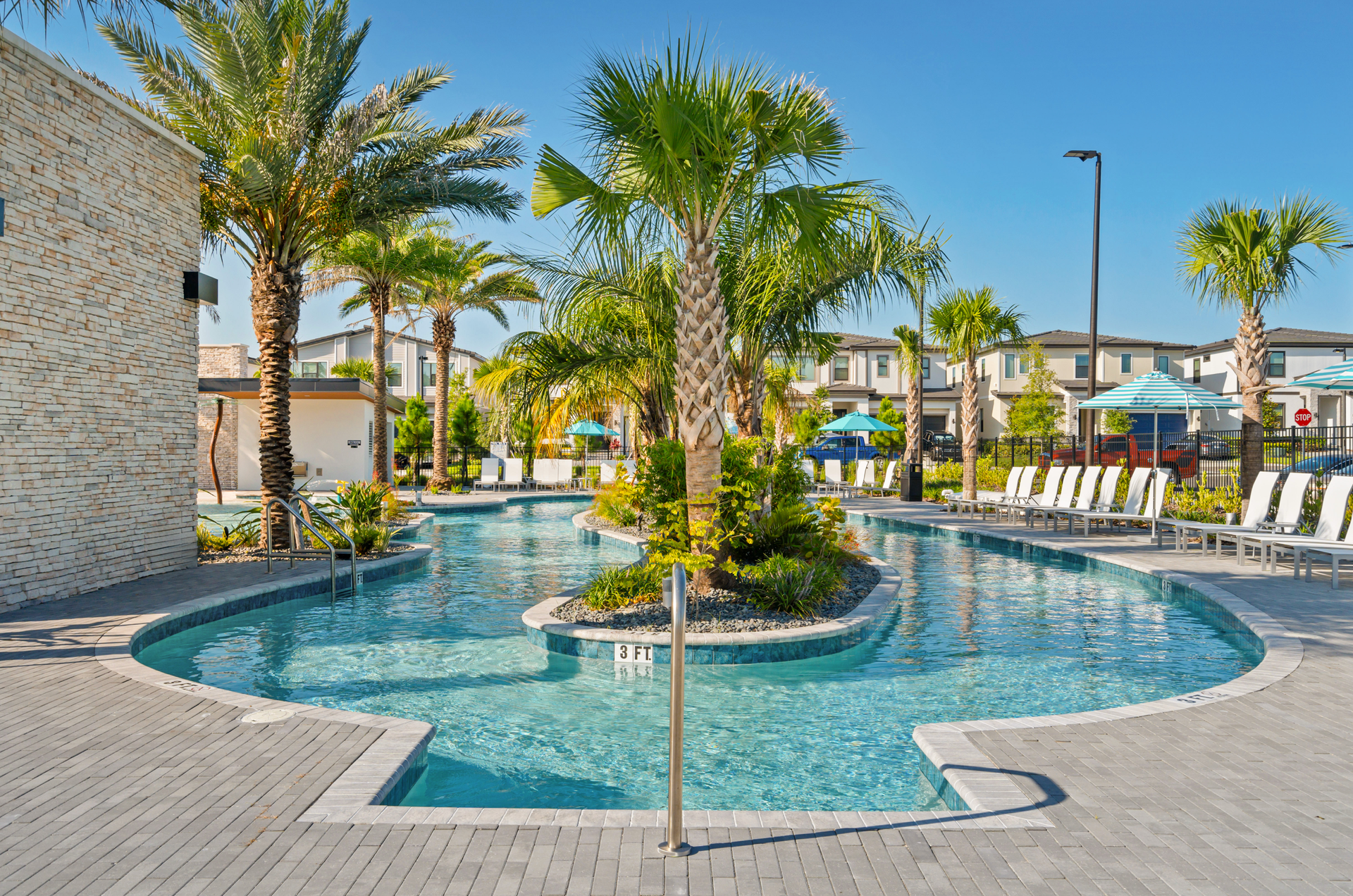 Paradiso Grande Aquarius Clubhouse Resort Pool. Orlando, FL New Homes